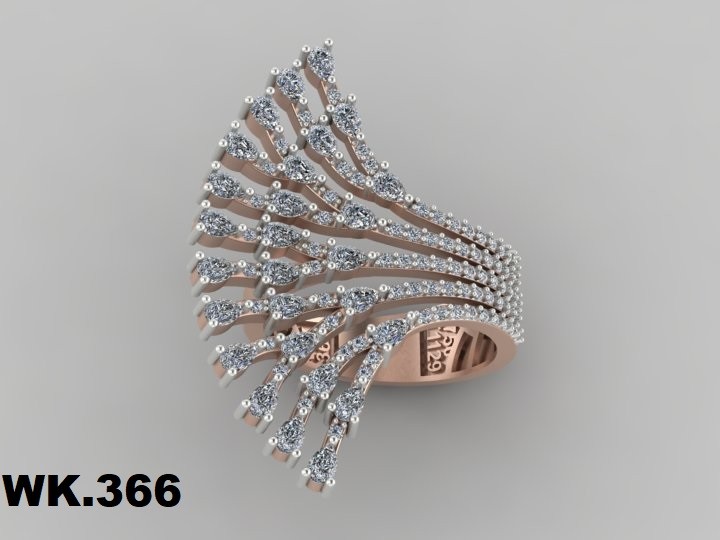 انگشتر زنانه کد :W.K.R  366