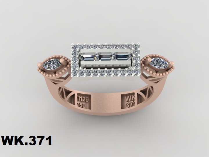 انگشتر زنانه کد :W.K.R  371
