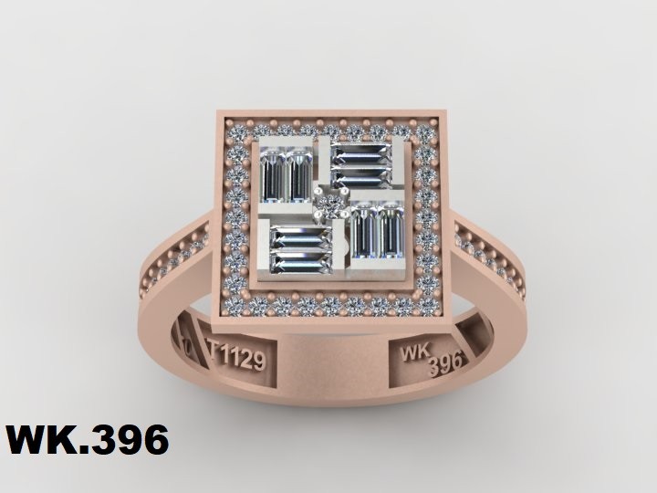 انگشتر زنانه کد :W.K.R  396