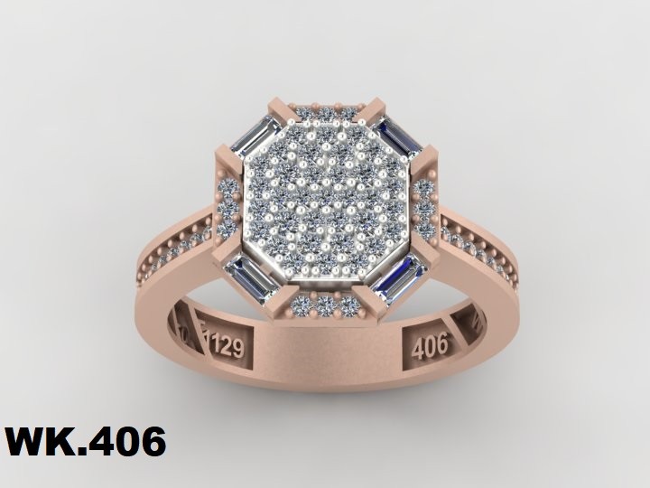 انگشتر زنانه کد :W.K.R  406