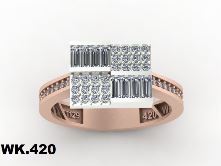 انگشتر زنانه کد :W.K.R  420