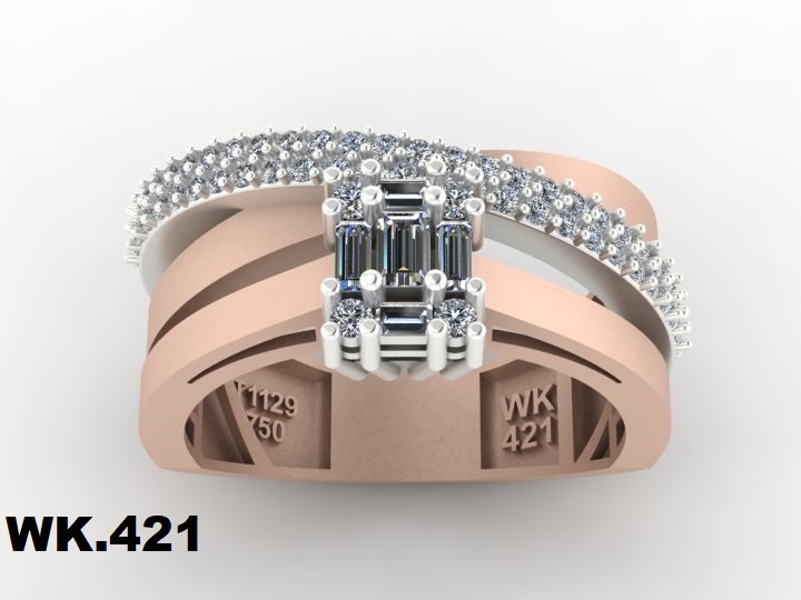 انگشتر زنانه کد :W.K.R  421