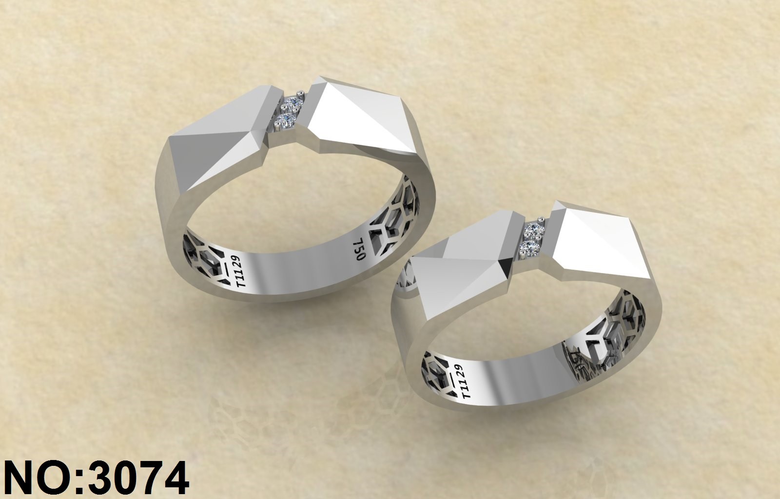 حلقه ازدواج کد 3074