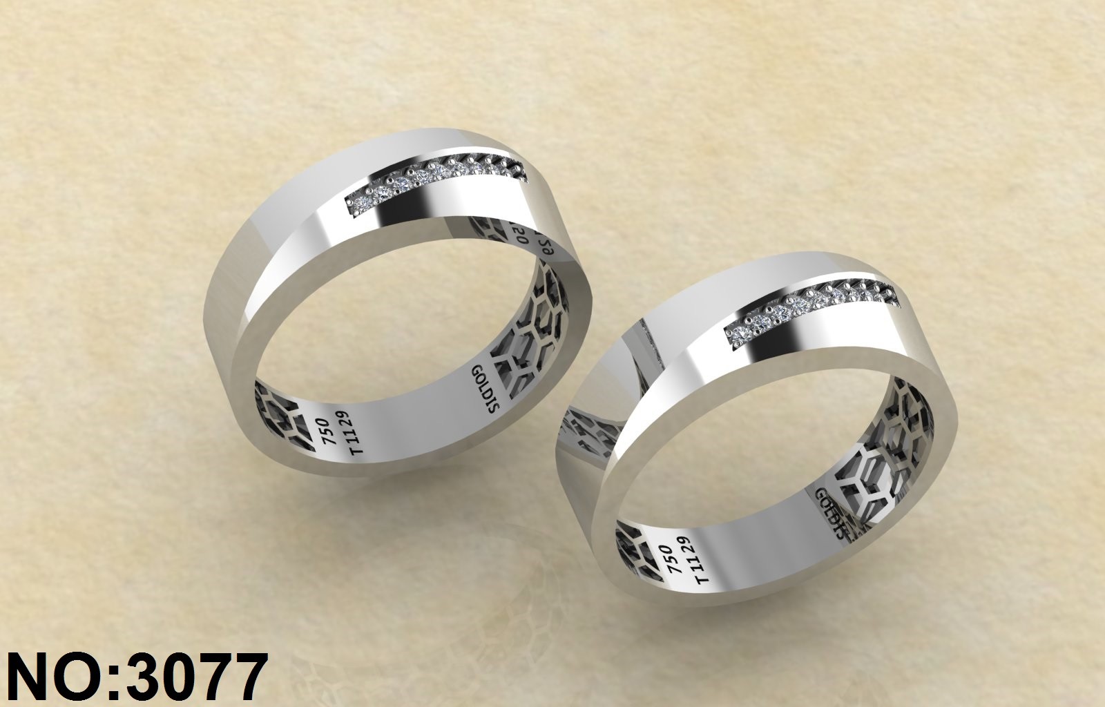 حلقه ازدواج کد 3077